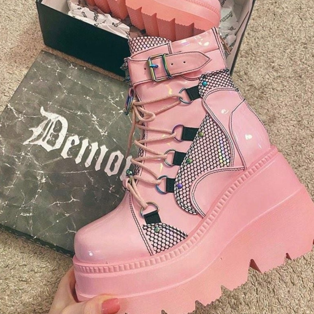 pink demonia platforms